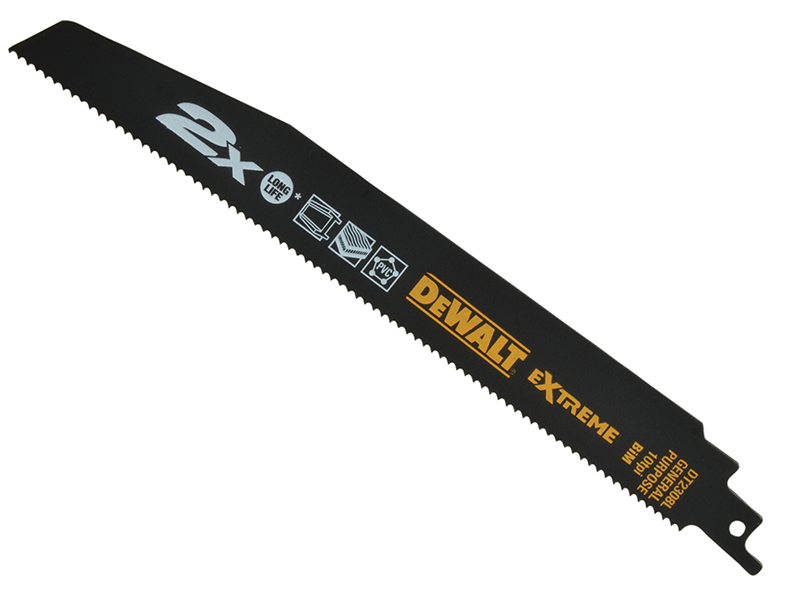 2X Life General Purpose Reciprocating Blade 228mm x 10 TPI (Pack 5 