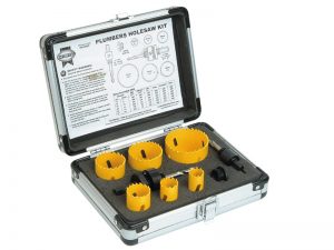 Universal Varipitch Holesaw Plumber's Kit 9 Piece 19-57mm - FAIHSKP