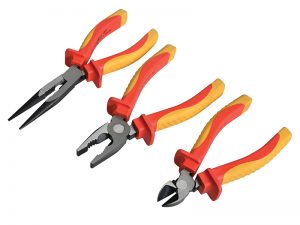 VDE Plier Set With Pouch 3 Piece - FAIPLVDESET