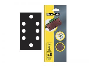 1/3 Sanding Sheets Perforated Coarse 50 Grit (Pack 10)