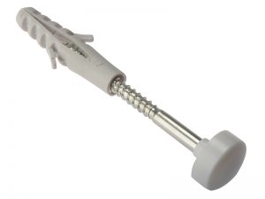 W.C. Fixing Kit White Cap M6 x 80mm (1 Pair) - FORWCFK680