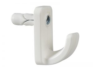 White Single Hollow Door Hook (1)