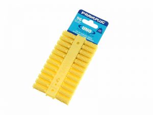 Yellow Uno Plugs 5mm x 24mm Card of 96