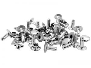 Tubular Rivets 8 x 3 x 9mm, Cap 3 x 8mm (Pack of 25)