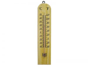 Wall Thermometer - Wood 260mm - FAITHWOODSM