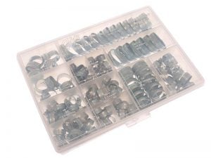 Workshop Pack 143 Assorted Hose Clips (Mild Steel) - JUBHCP