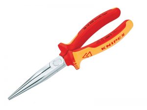 VDE Long Snipe Nose Side Cutting Pliers 200mm - KPX2616200