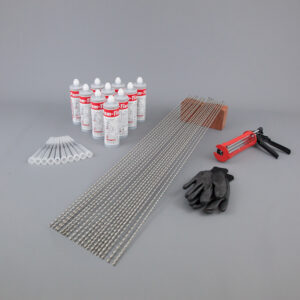 Trade Crack Stitching Repair Kit – 20 x 1m 6mm Helical Bars – Structural Masonry System