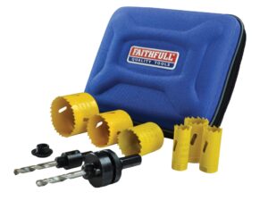 Universal Varipitch Holesaw Electrician's Kit 9 Piece 16-51mm - FAIHSKE