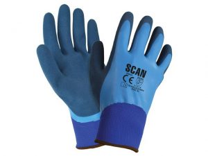 Waterproof Latex Gloves Size 9 Large