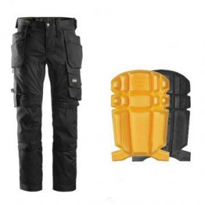snickers 6241 black with kneepads