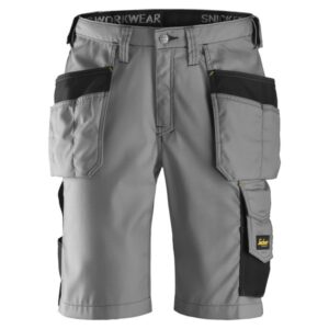 Snickers Shorts 3023 Craftsmen Holster Pocket Rip Stop - Grey / Black