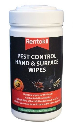 Rentokil Hand Surface Wipes - Tub of 50