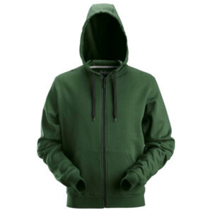 Snickers 2801 zip hoodie forest green