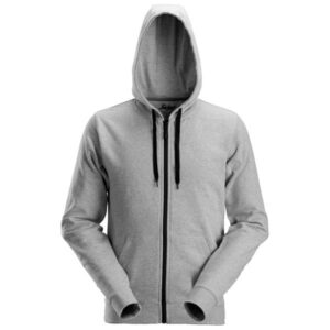 snickers 2801 zip hoodie grey