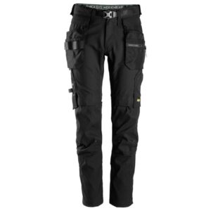 Snickers Trousers 6972 FlexiWork, Detachable Holster Pockets - Black