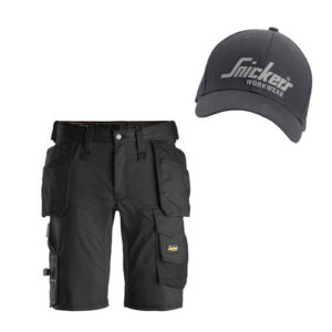 Snickers Shorts 6141 Black + Snickers Cap 9041 Black