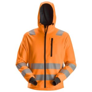 Snickers High-Vis 8039 Full Zip Hoodie Orange, Class 2/3