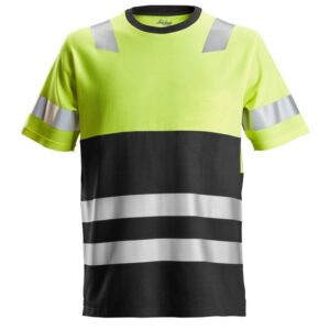 Snickers High-Vis 2534 T-Shirt Yellow, Class 1