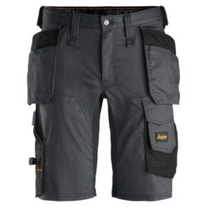 Snickers Shorts 6141 AllroundWork Stretch Shorts Holster Pockets - Steel Grey