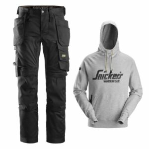 Snickers 6241 + Snickers 2894 Grey Hoodie