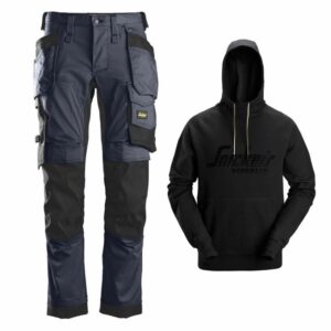 Snickers 6241 Trouser (Navy) & 2894 Hoodie - (Black)