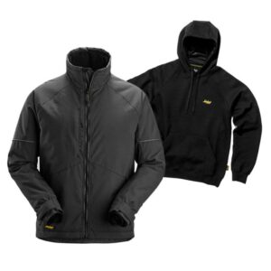 Snickers 1158 Winter Jacket - Black - With Free Hoodie
