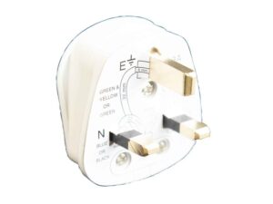 3 Pin Fused Plug 13A White – DCN1689NB