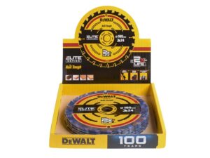 24T ELITE™ Series 165mm Circular Saw Blade CDU (10 Blades) – DEWDT10400QZ