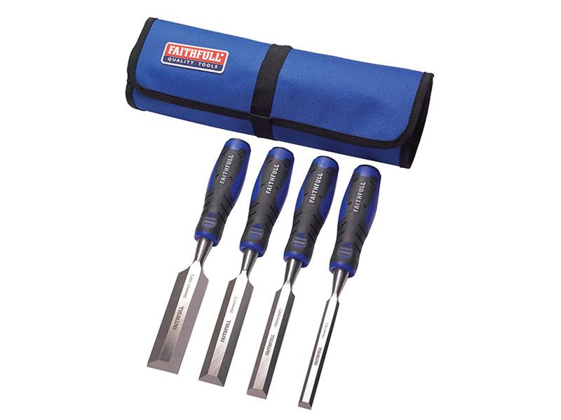 Soft Grip Chisel Set + Chisel Roll, 4 Piece – FAIWCSGS4CR - Builders ...