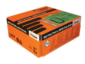 2.8 x 63mm IM350+ Ring Shank Nails Bright Finish Box of 3300 + 3 Fuel Cells – PAS141208