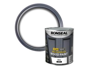 10 Year Weatherproof Wood Paint White Gloss 750ml – RSL38773