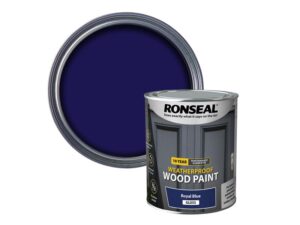 10 Year Weatherproof Wood Paint Royal Blue Gloss 750ml – RSL38777