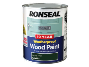 10 Year Weatherproof Wood Paint Racing Green Gloss 750ml – RSL38778