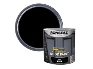 10 Year Weatherproof Wood Paint Black Gloss 2.5 litre – RSL38781