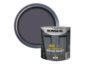 10 Year Weatherproof Wood Paint Grey Satin 2.5 litre – RSL38796