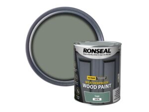 10 Year Weatherproof Wood Paint Sage Satin 750ml – RSL39398