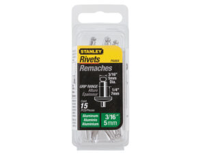 1-PAA64 Aluminium Rivets Medium 5 x 7mm Pack of 15 – STA1PAA64