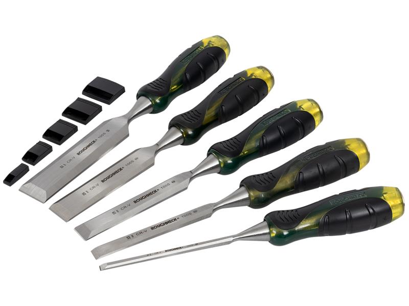 Pro Series Bevel Edge Chisel Set in Canvas Wallet, 5 Piece – ROU30175 ...