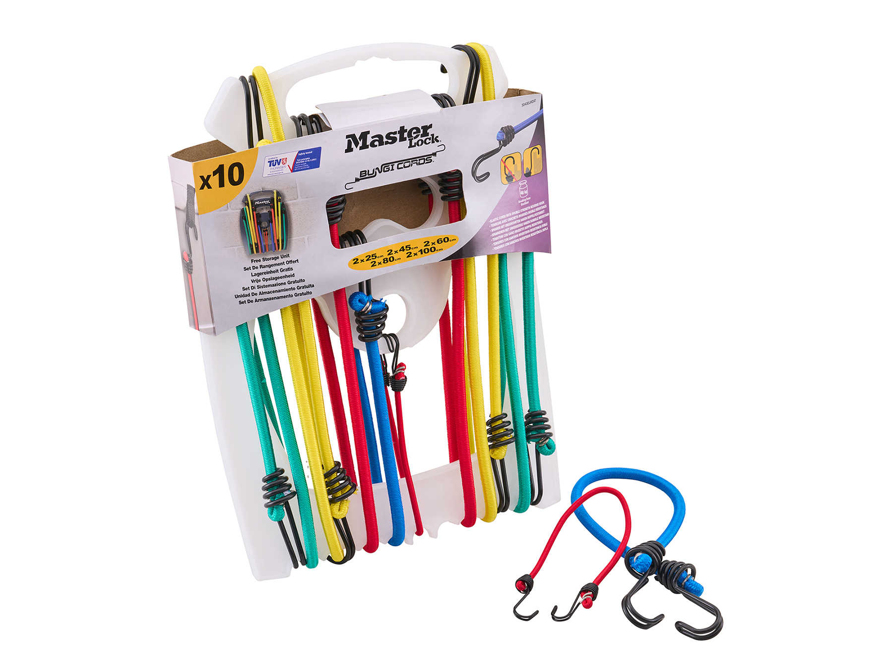 MasterLock 10 Piece Bungee Set - XMS26BUNGEE