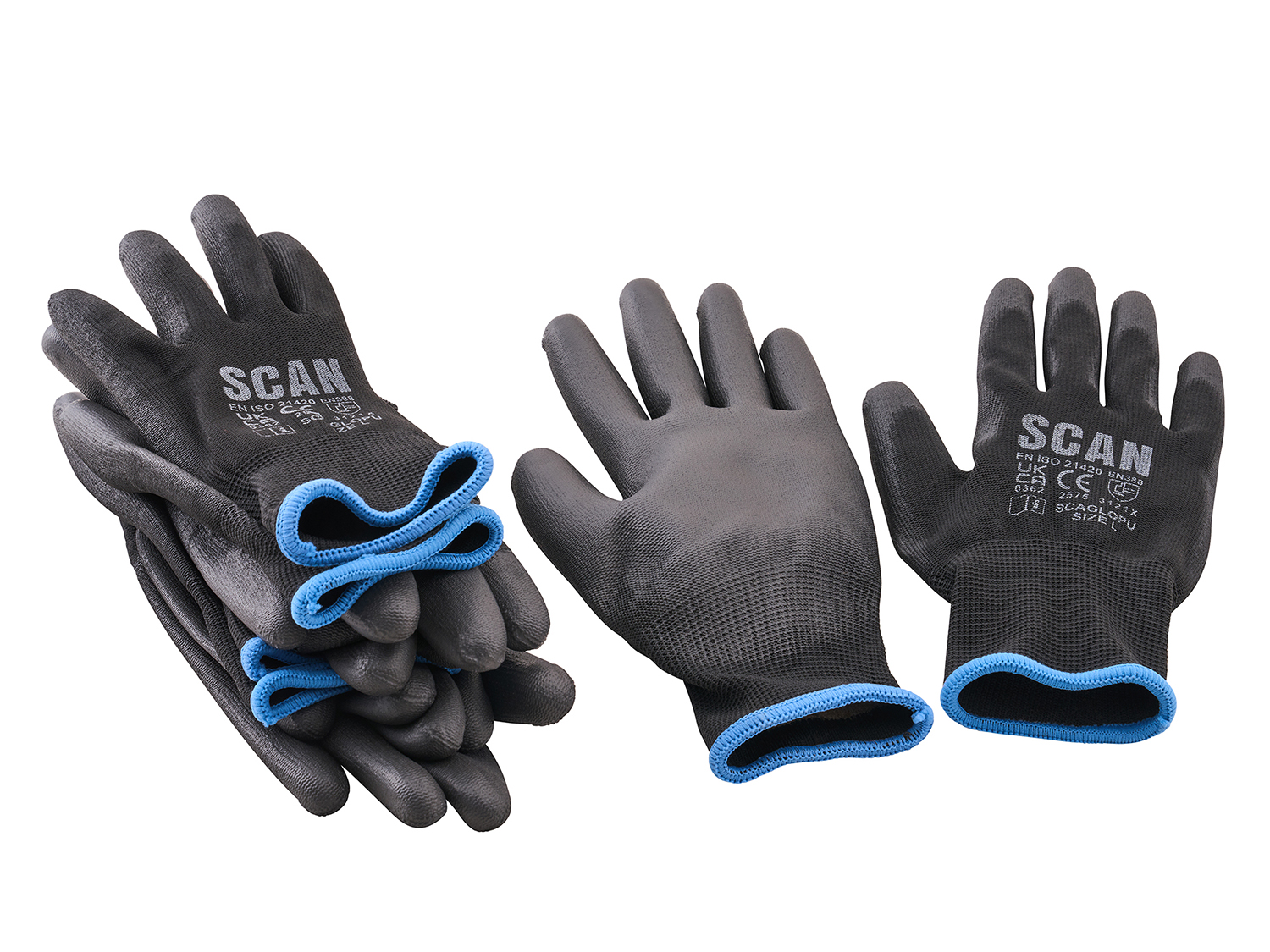 Scan PU Gloves (5 Pairs) - XMS26GLDIP5