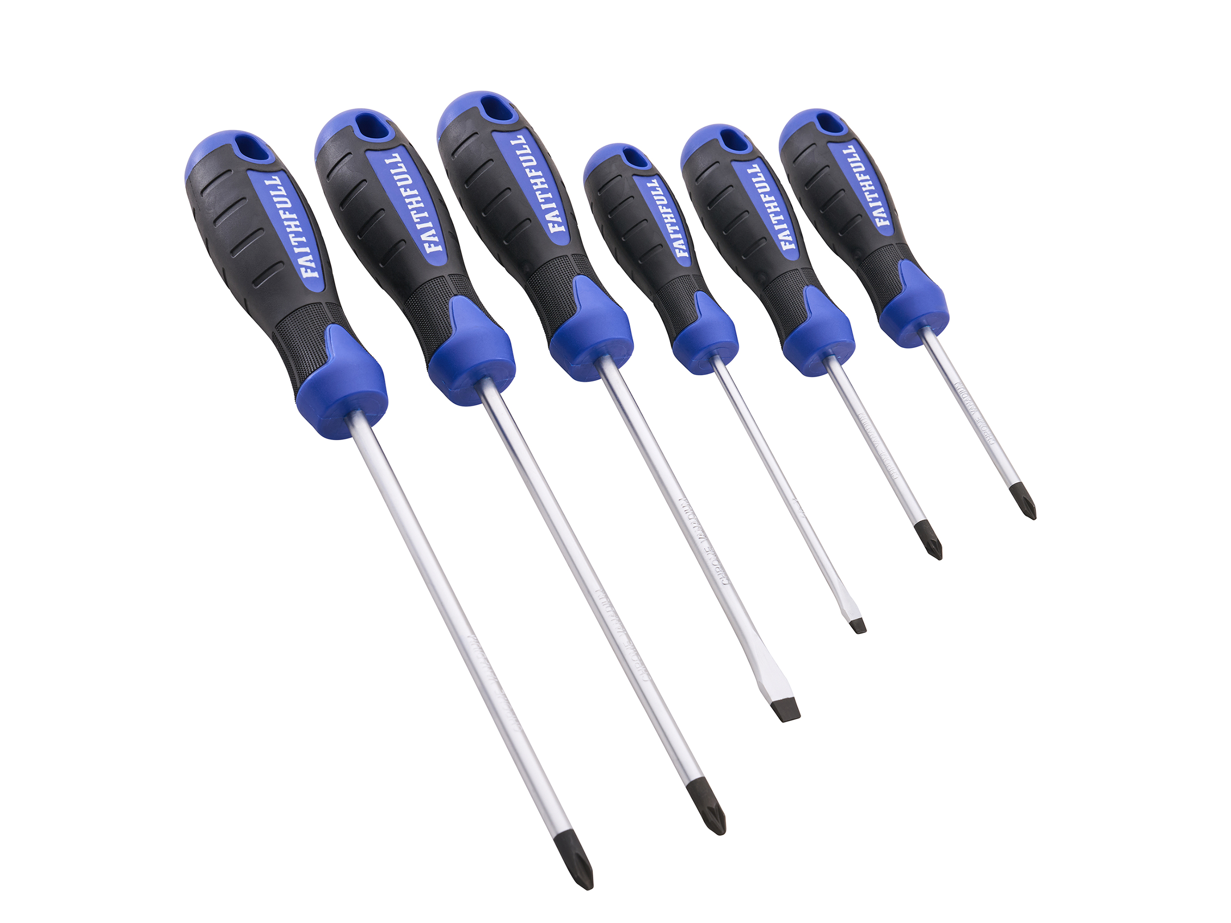 Faithfull 6 Piece Soft Grip Screwdriver Set - XMS26SDSET6