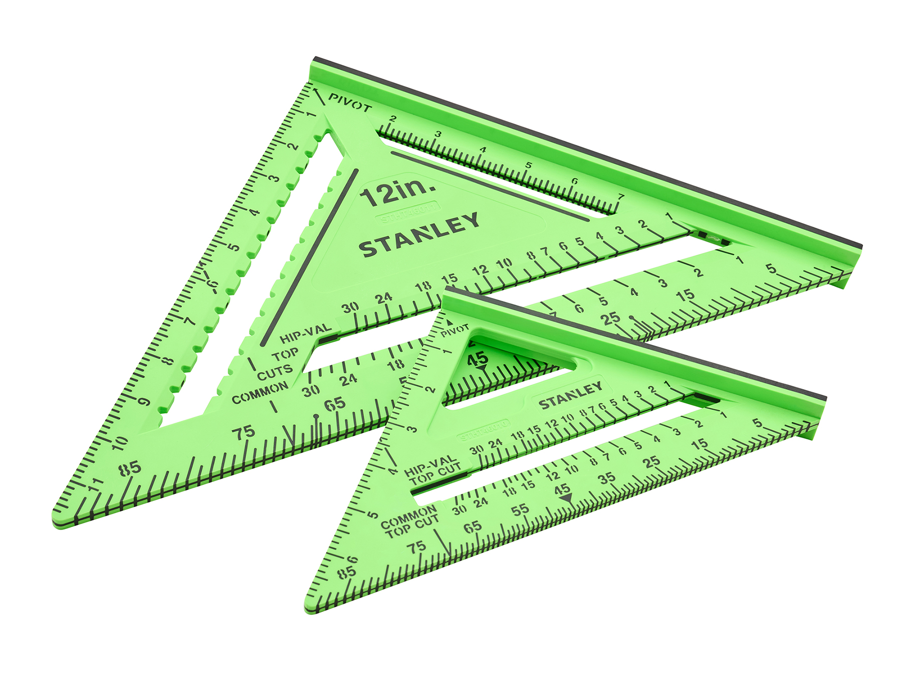 Stanley 175 & 300mm (7 & 12in) Hi-Vis Square Twin Pack - XMS26SQUARES