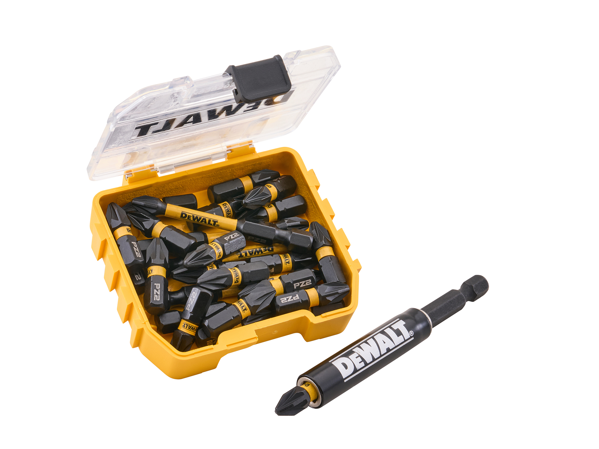 DeWalt 25 Piece PZ2 25 & 50mm Bit Set with Mag Adaptor - XMS26TICTAC