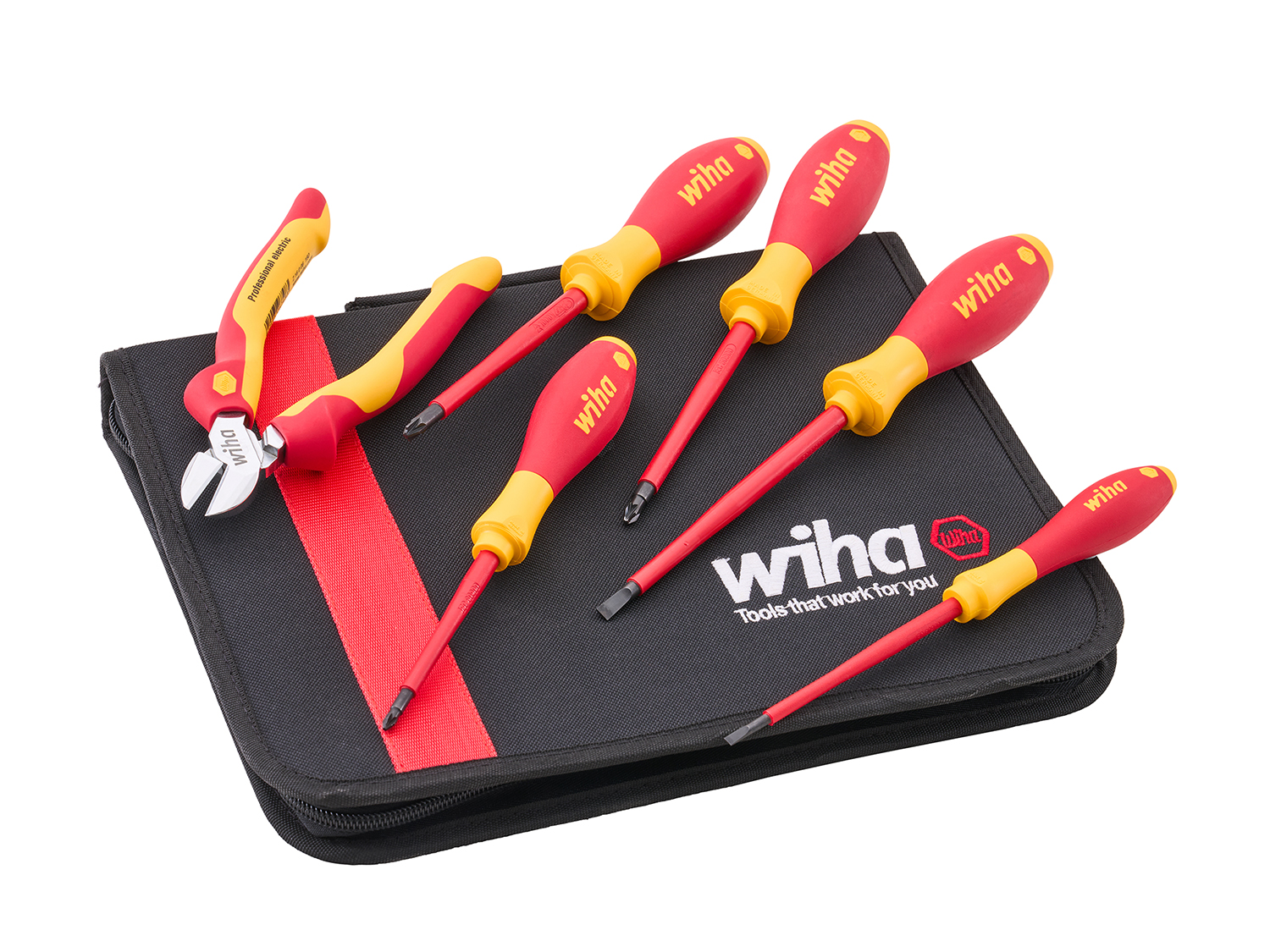 Wiha Electrician's VDE Screwdriver & Plier Set - XMS26VDESET